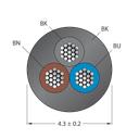 CABLE3X0.34-XX-PVC-BK-500M/TEL