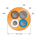 CABLE4X0.34-XX-PUR-OG-100M/TXO