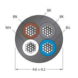 Thumbnail for CABLE4X0.34-XX-PVC-BK-500M/TEL