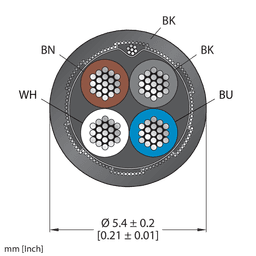 Thumbnail for CABLE4X0.34-SH-PVC-BK-500M/TEL
