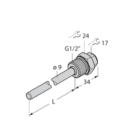 Thumbnail for THW-6-G1/2-A4-L150